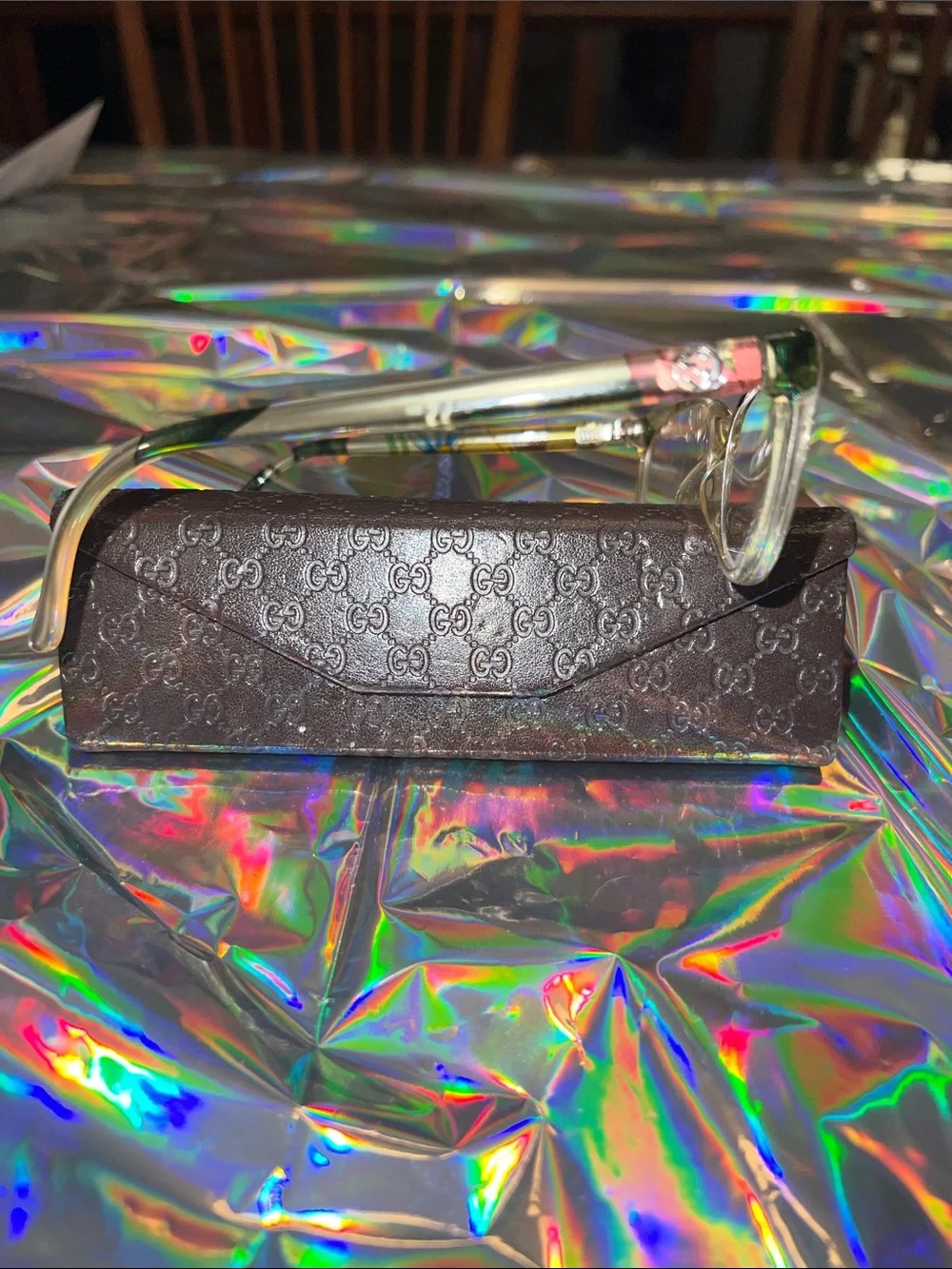 Gucci Floral Optical Glasses with Branded Case